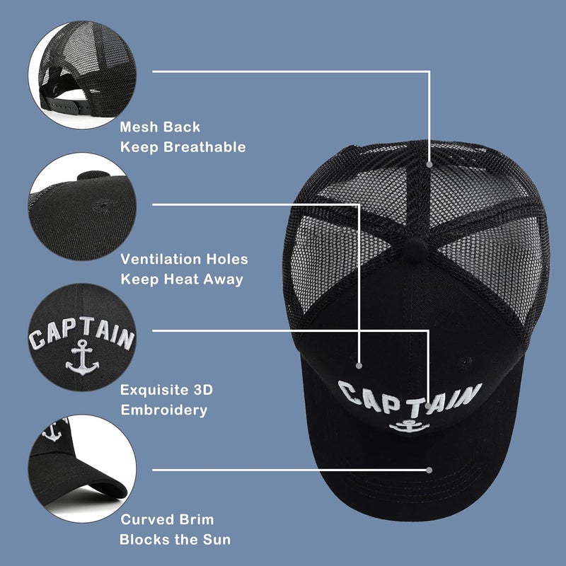 singwe Outdoor Hat Captain Hats Hunting Hat Biggfoot Hat Mountain Baseball Cap Sailing Trucker Hat for Men Women - Image 5